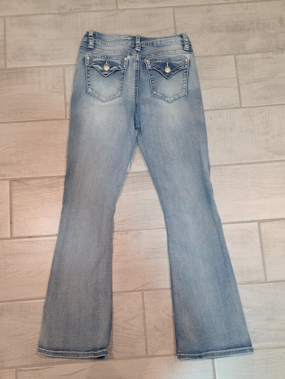 Fire & Rain Jeans Junior's Size 11 Bootleg Light Wash Stretch - Picture 9 of 10